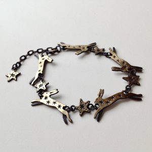 Brass & Bronze Hare Bracelet