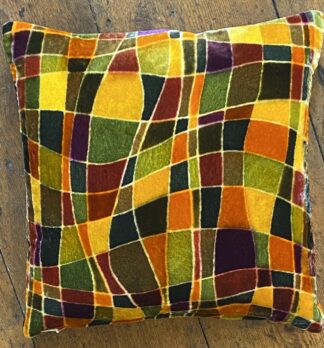 'Orange Abstract Cushion'