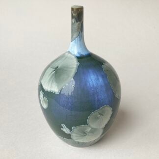 'Iridescent Crystalline Glazed Bottle'