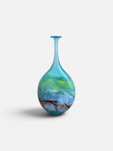 ‘Sea Shore – Flint’ Flattened Flask
