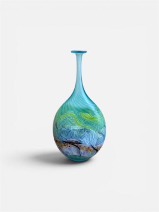 ‘Sea Shore – Flint’ Flattened Flask