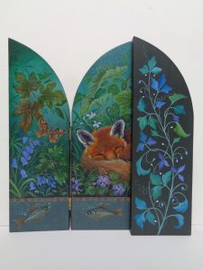 'Fox Among Bluebells'