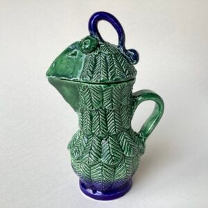 ‘Green Sparrow Beak’ Lidded Jug