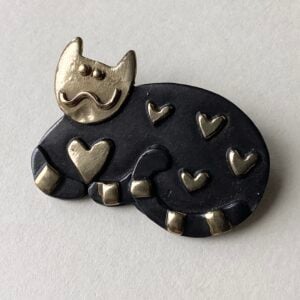 ‘Love Cat' Brooch
