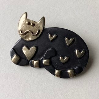 ‘Love Cat' Brooch