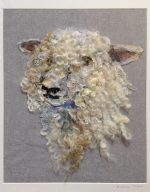 'Sheep #31 Textile Collage