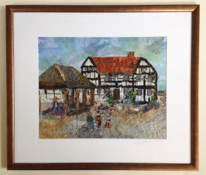 New Inn Pembridge Textile Collage