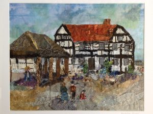 New Inn Pembridge Textile Collage