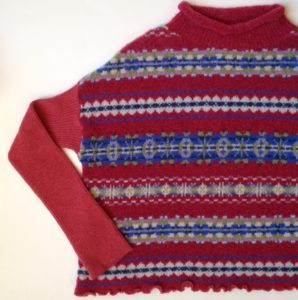 Raspberry Fairisle Jumper