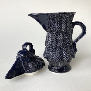 'Indigo Sparrow Beak' Lidded Jug