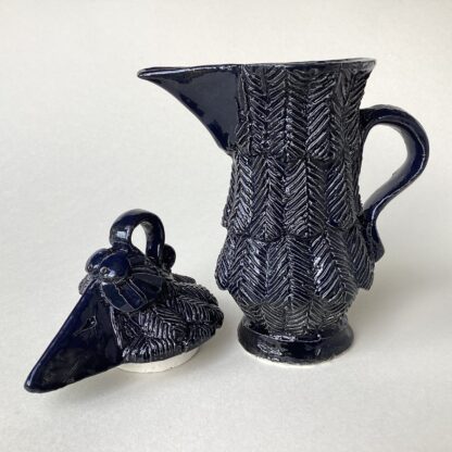'Indigo Sparrow Beak' Lidded Jug