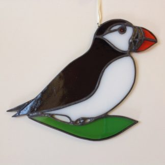 Puffin in Stained Glass