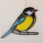 Great Tit in Stained Glass