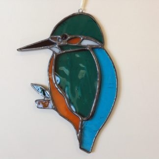 Kingfisher in Stained Glass