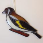 Goldfinch in Stained Glass