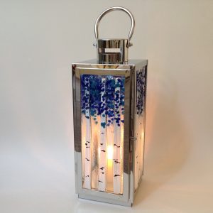 Silver Birch Lantern 'Summer Skies'