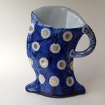 ‘Spotty Mug Vase Blue