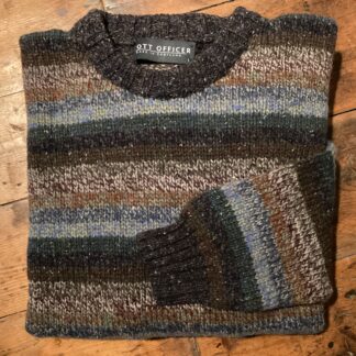 ‘Dark Marls’  Striped Wool Sweater