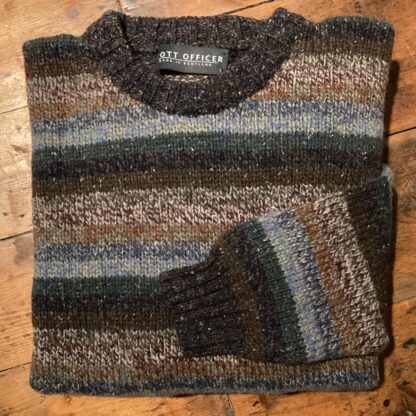 ‘Dark Marls’  Striped Wool Sweater