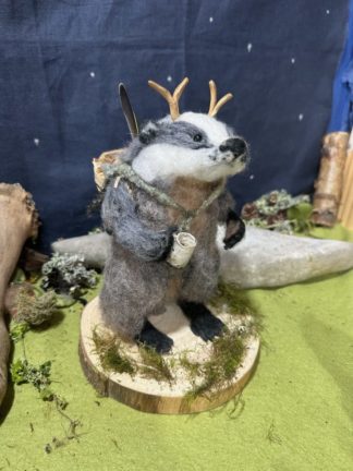 'Badger with Copper Antlers'