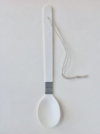 Striped Porcelain Spoon