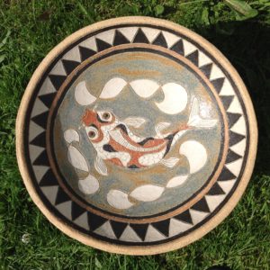 ‘Koi Carp' Bird Bath 