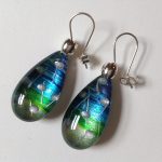 Acrylic Pear Drop Earrings Twilight