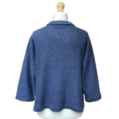 ‘Aretha’ Cardigan in Bluebell/Mint