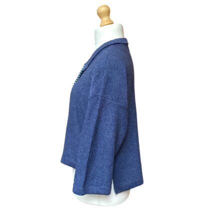 ‘Aretha’ Cardigan in Bluebell/Mint