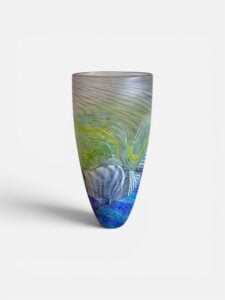 ‘Sea Shore - Grey Skies’ Tall Vase