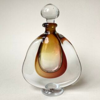 ‘Amber Footed Scent Bottle’