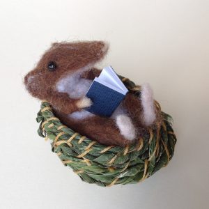 'Mouse Basket & Blue Book'