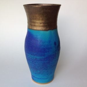 Stoneware Copper Oxide Large Vase