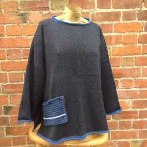 Calypso Tunic Sweater in Midnight