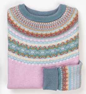 Lambswool Eribe Alpine Sweater in Blossom