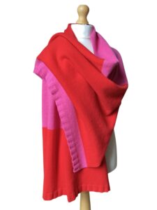 Bowden Colour Block Stole ‘Bubblegum’