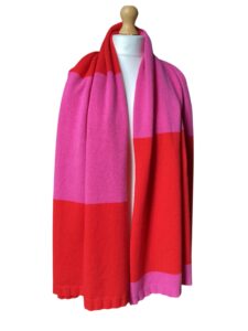 Bowden Colour Block Stole ‘Bubblegum’
