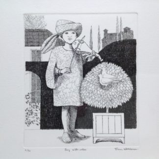 ‘Boy with Rebec’ Etching