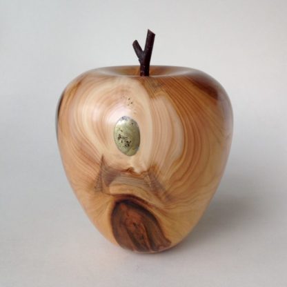 ‘Apple in Yew with Gold Resin’