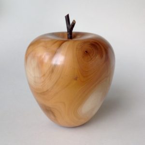 ‘Apple in Yew with Gold Resin’