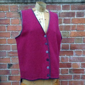 Rosehip Long Back Button Waistcoat