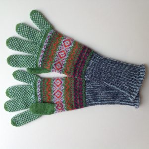 Alpine Rib Cuff Gloves in Paradise