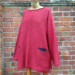 Tunic Sweater ‘Carousel’ in Poppy/Graphite