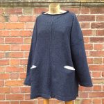 Tunic Sweater ‘Carousel’ in Midnight/Ivory