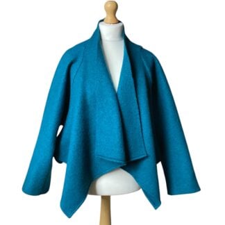 Felted Wool Tokyo Jacket in Teal