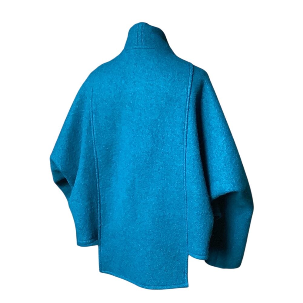 Felted Wool Tokyo Jacket in Teal