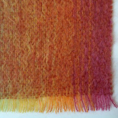 Mohair Scarf in Rusts