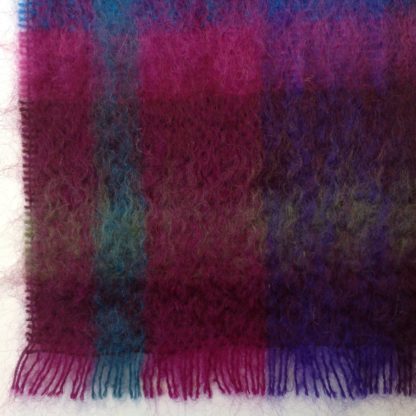 Mohair Scarf in Plums