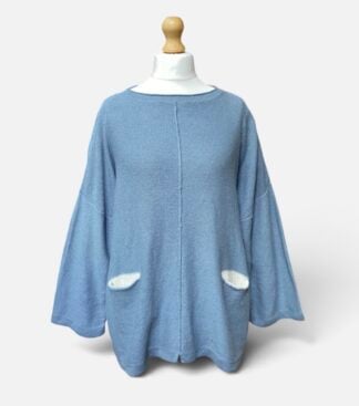  ‘Carousel’ Sweater in Dresden/Ivory