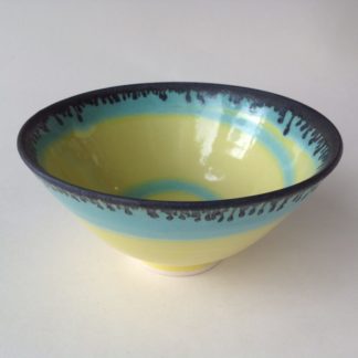 Green Yellow with Bronze Bowl